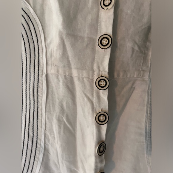 White vintage linen dress - Picture 3 of 8